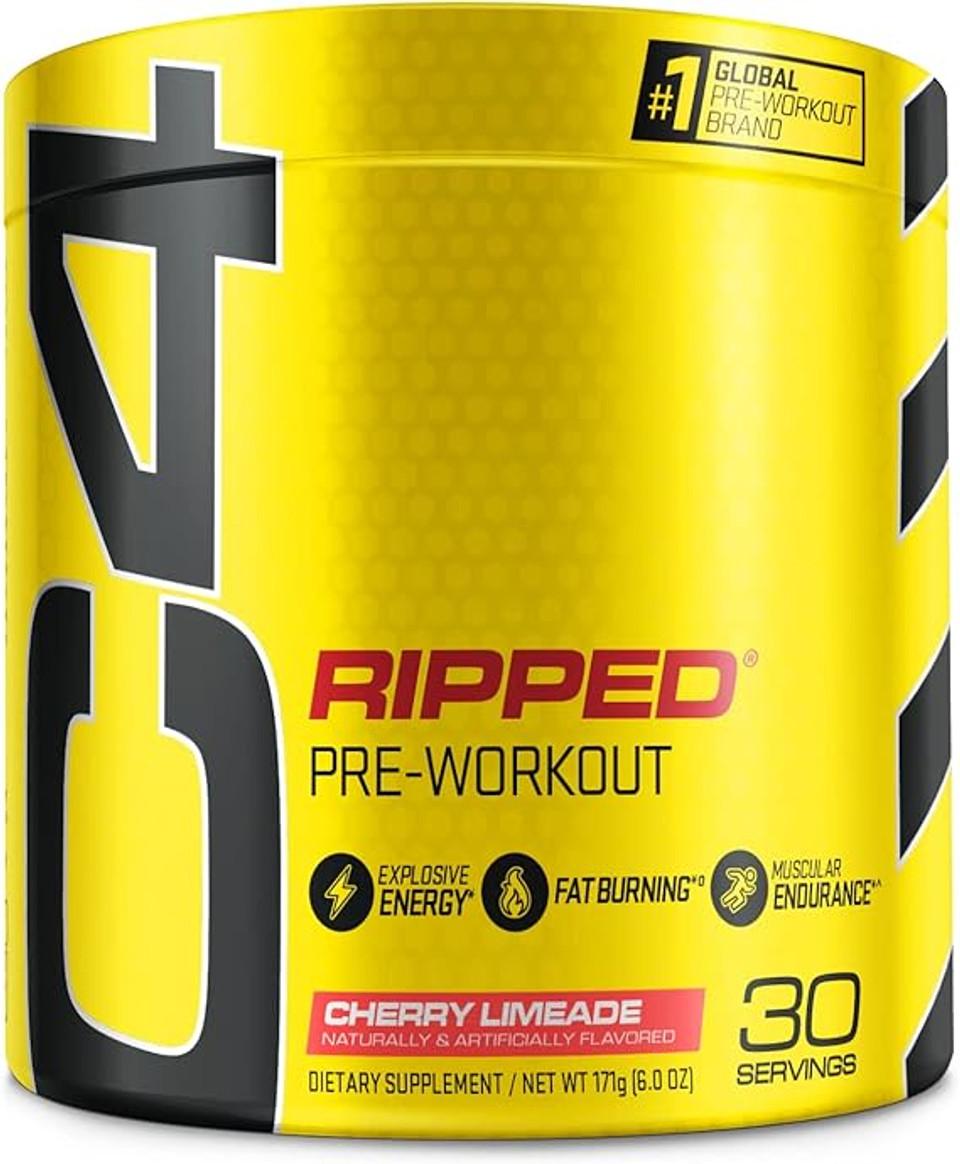 C4 Ripped Pre Workout Powder Cherry Limeade | Creatine Free + Sugar Free ...