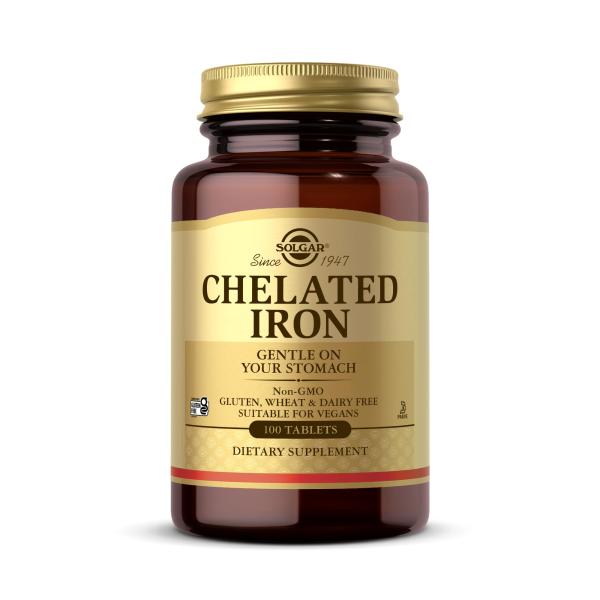 Solgar Chelated Iron - 100 Tablets