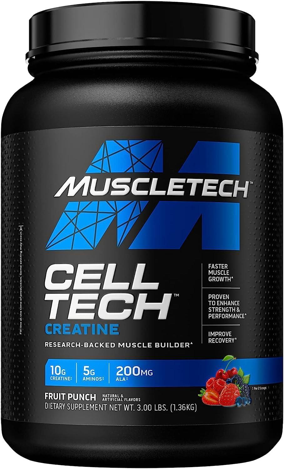 MuscleTech Cell-Tech Performance Series, Fruit Punch, 3.09 lb., Creatine HCl