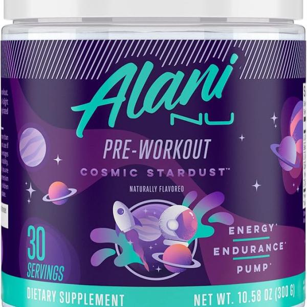 Alani Nu Pre-Workout Cosmic Stardust Dietary Supplement - 30 Servings, 10.58 OZ