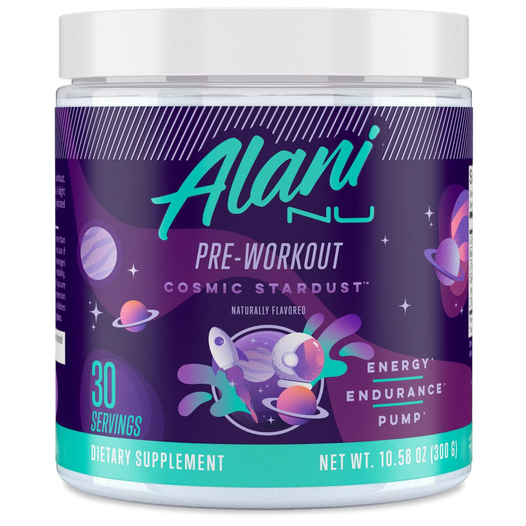 Alani Nu Pre-Workout Cosmic Stardust Dietary Supplement - 30 Servings, 10.58 OZ