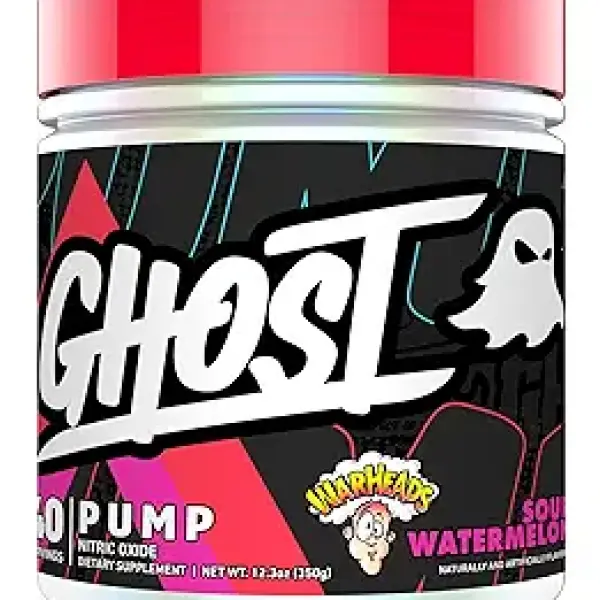 Ghost Pump Nitric Oxide Powder, Warheads Sour Watermelon - 40 Servings - Sugar ...