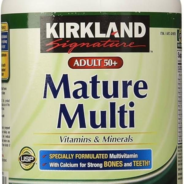 Kirkland Signature Adults 50 plus Mature Multi Vitamins Minerals 400Count Tablets