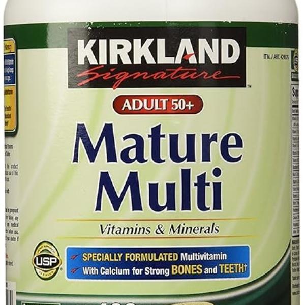 Kirkland Signature Adults, 50 plus Mature Multi Vitamins & Minerals, 800-Count Kirkland Mature Multi