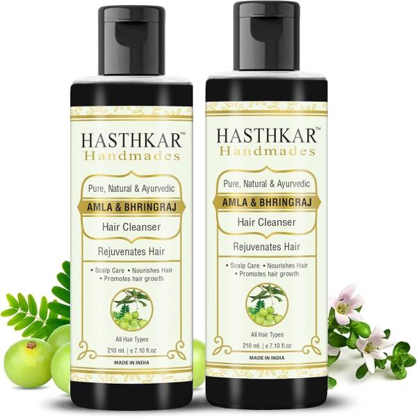 Hasthkar Handmades Amla & Bhringraj Organic Shampoo Hairfall Control for Women