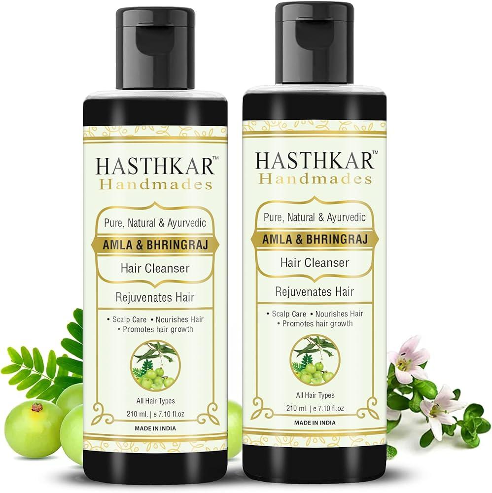 Hasthkar Handmades Amla & Bhringraj Organic Shampoo Hairfall Control for Women