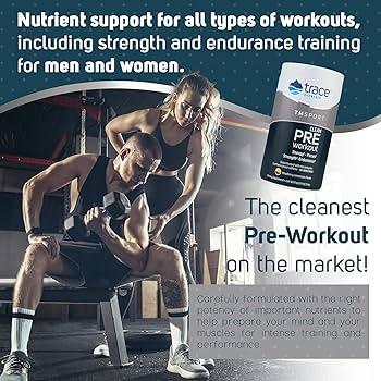 Trace Minerals Research Pre-Workout Supplement, Raspberry Lemonade - 13 oz canister