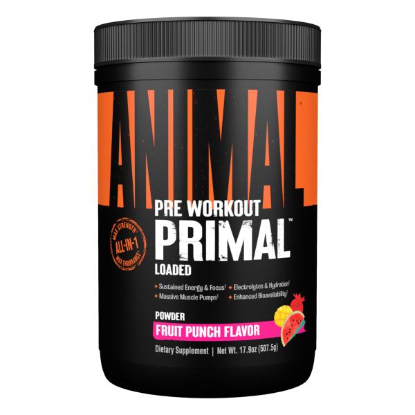 Animal Primal Muscle Hydration + Preworkout Powder – Contains Beta Alanine