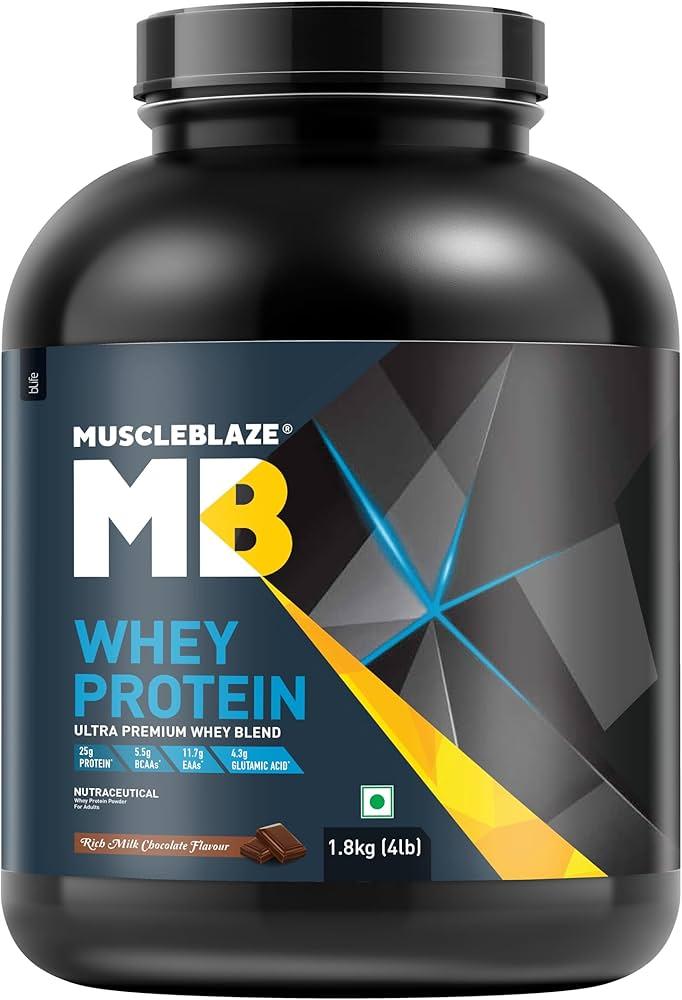 MuscleBlaze Whey Protein (4 kg / Rich Milk Chocolate)