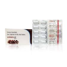 Ferrous Ascorbate Folic Acid And Zinc Sulphate Tablet