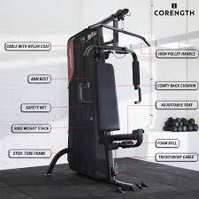 Compact Home Gym 900 Black Brown - One Size By CORENGTH | Decathlon