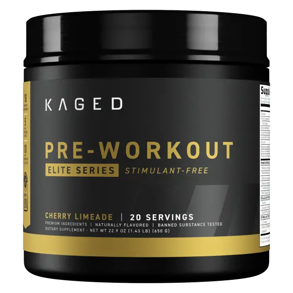Kaged Pre Workout Powder Pre-Workout Elite Stim-Free for Men & Women |