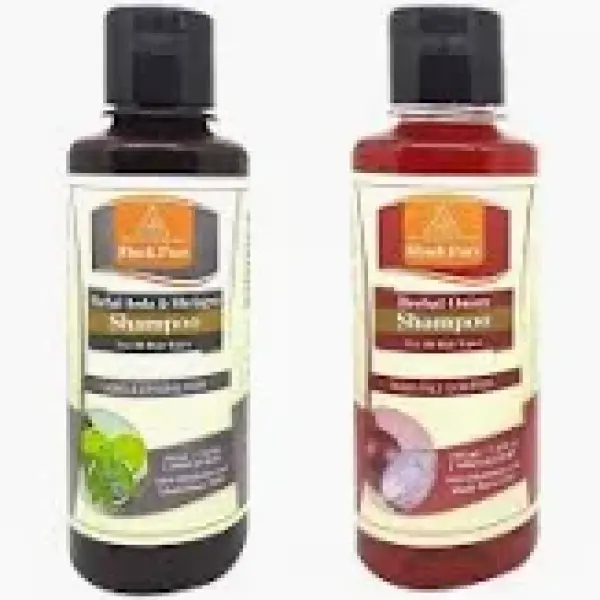 Khadi Pure Herbal Amla Bhringraj & Onion Shampoo Combo (Each 210ml) (1Pack)